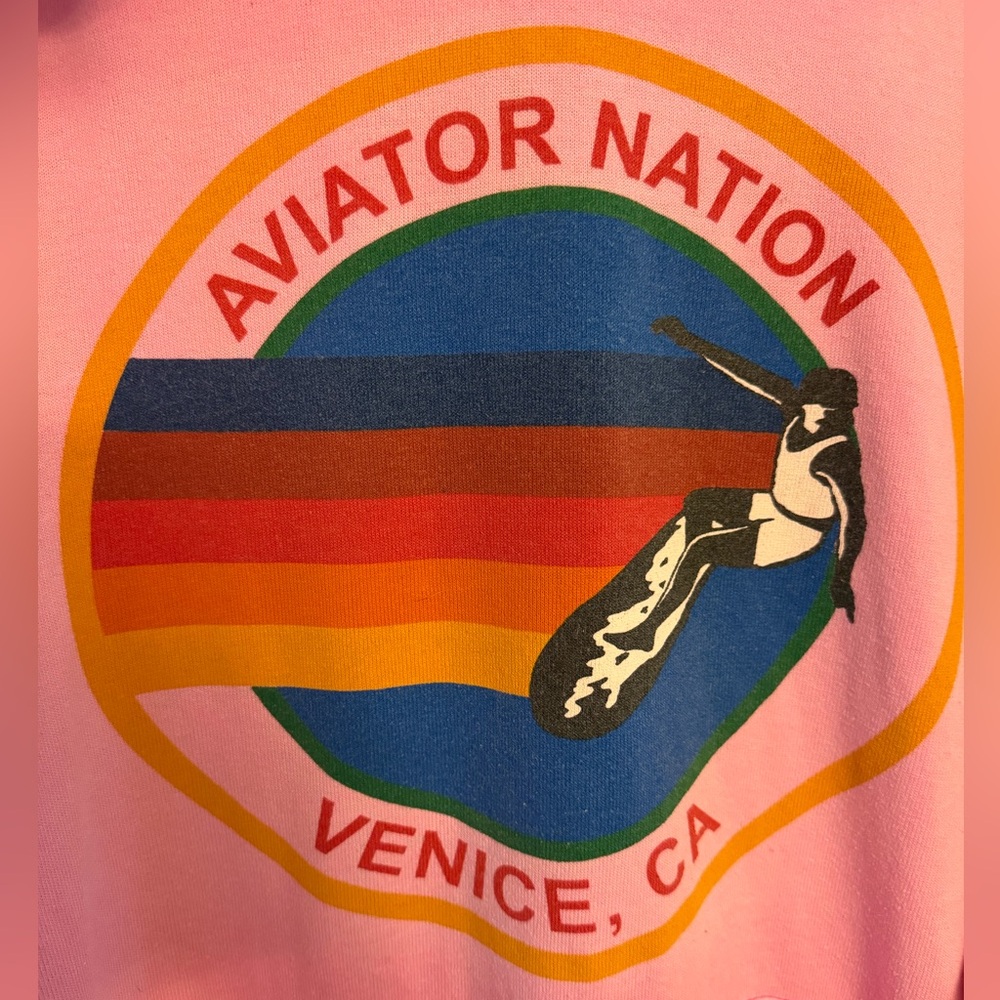 Aviator Nation Neon Pink Hoodie - Picture 5 of 9